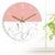 Pink and Marble Wall Clock