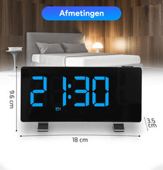 FettleLife PROX50 Wekkerradio met Projectie Klok