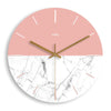 Pink and Marble Wall Clock